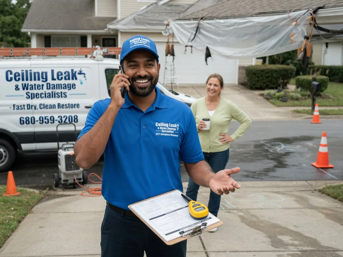 Ceiling Leak Cleanup Countyline, OK FAQs